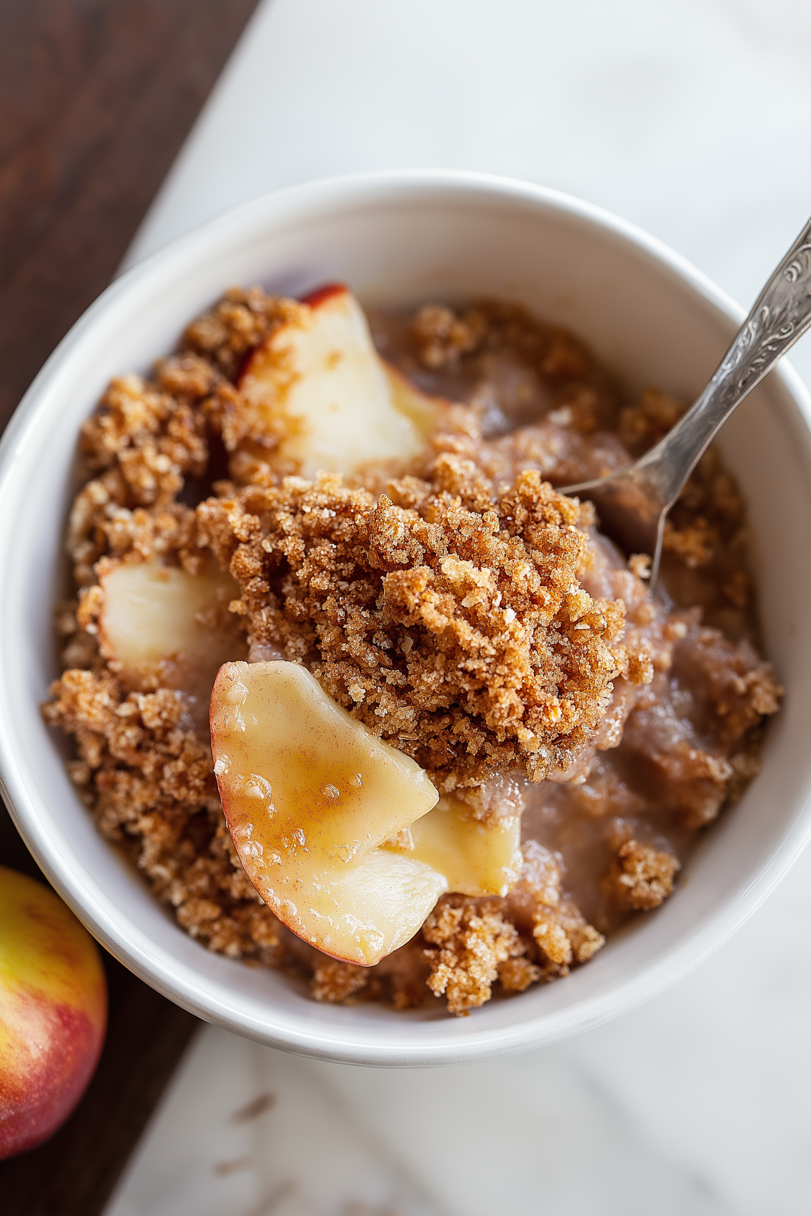 Healthy Breakfast Apple Crumble