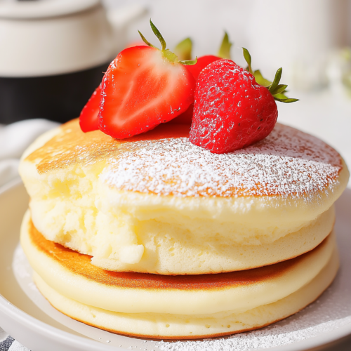 Fluffy Japanese Soufflé Pancakes