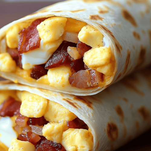 Bacon and Egg Breakfast Wrap