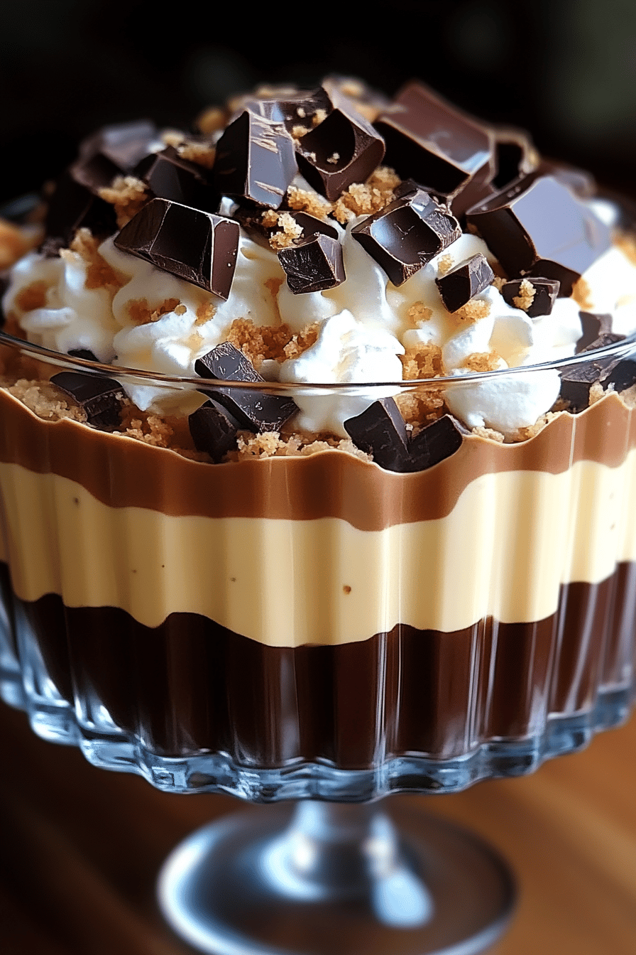Baileys Chocolate Cheesecake Trifle Final Dish Presentation
