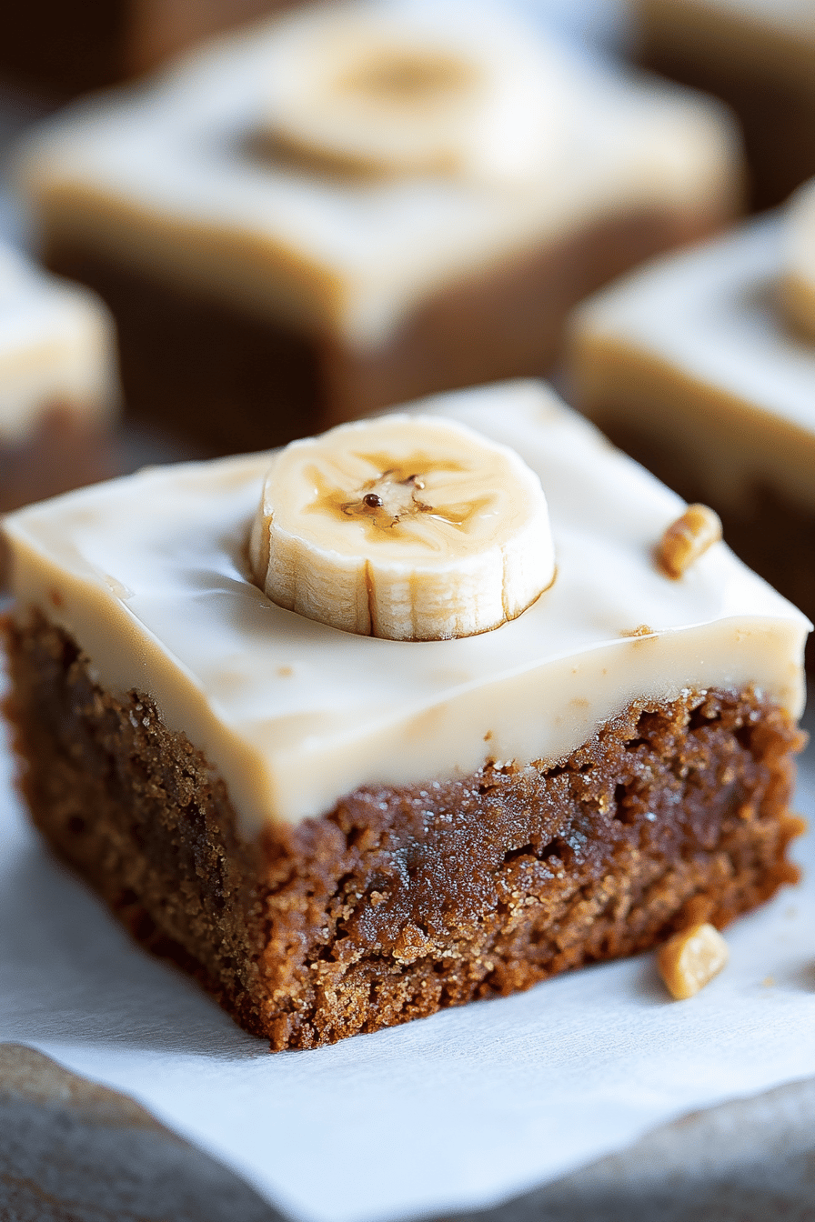 Banana Bread Brownies Final Dish Presentation