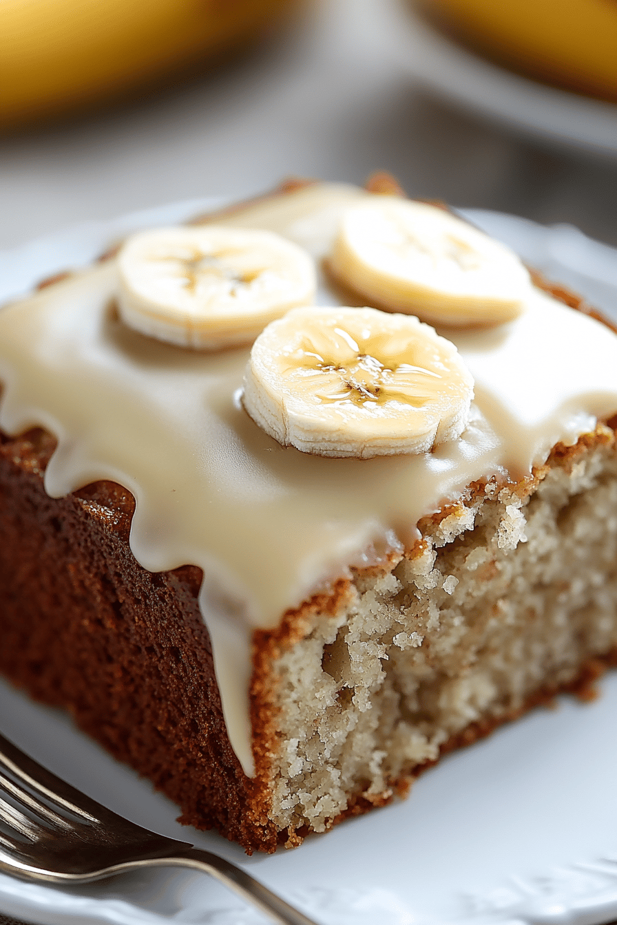 Banana Cake Recipe Final Dish Presentation