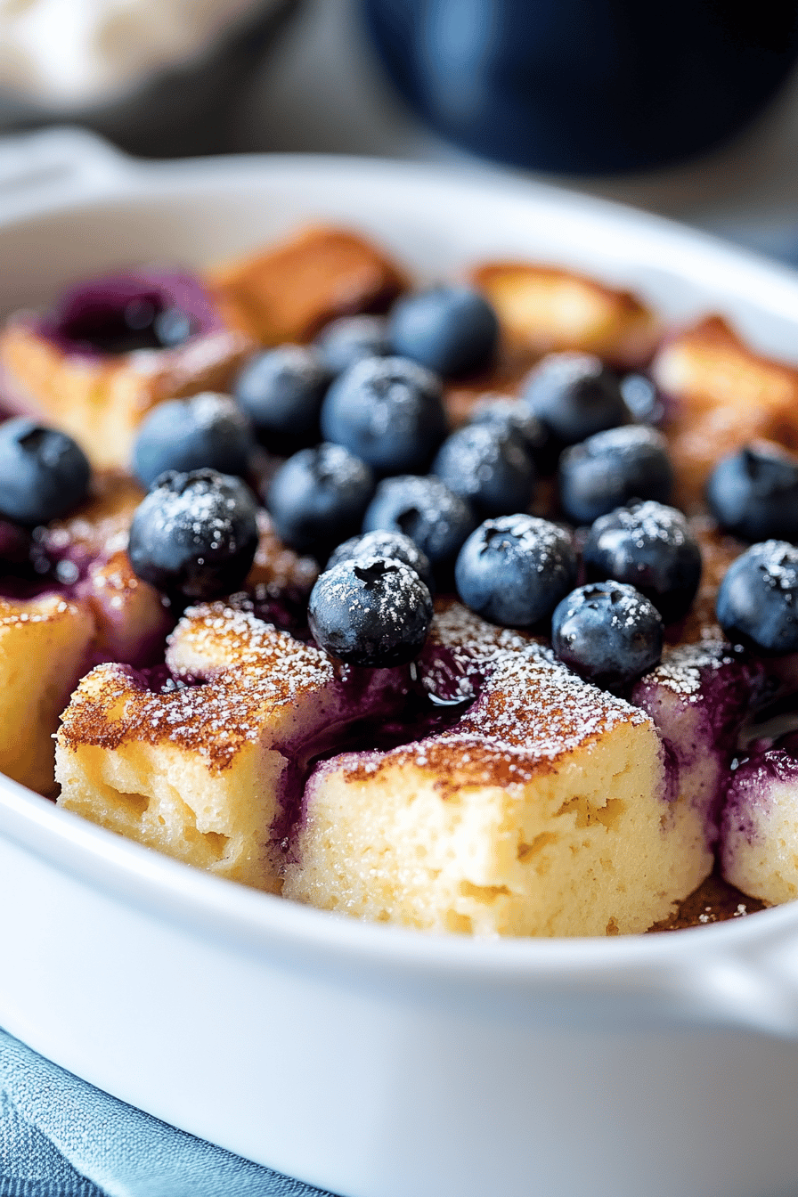 Blueberry French Toast Casserole ingredients