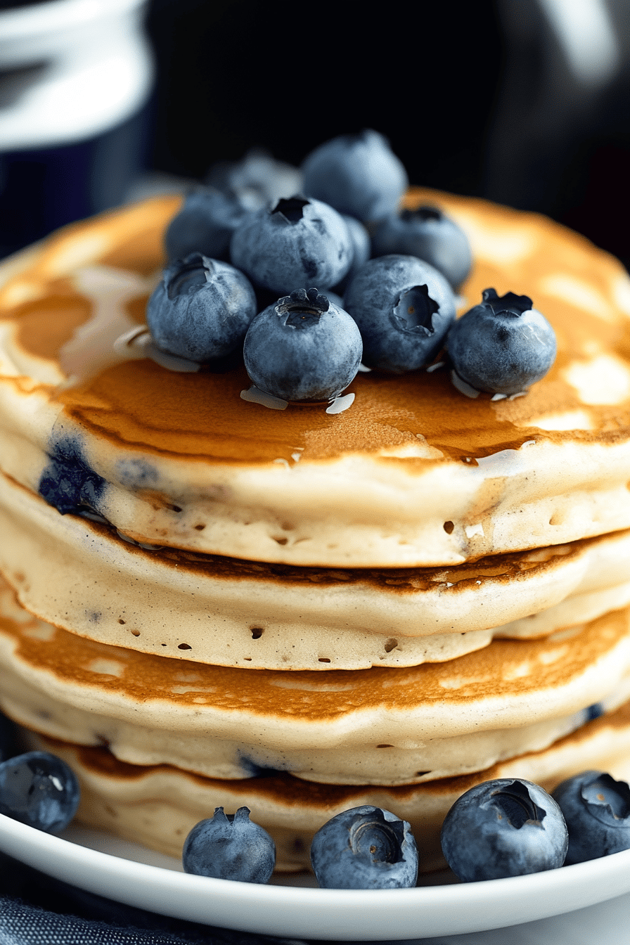 Blueberry Pancakes Tips Final Dish Presentation