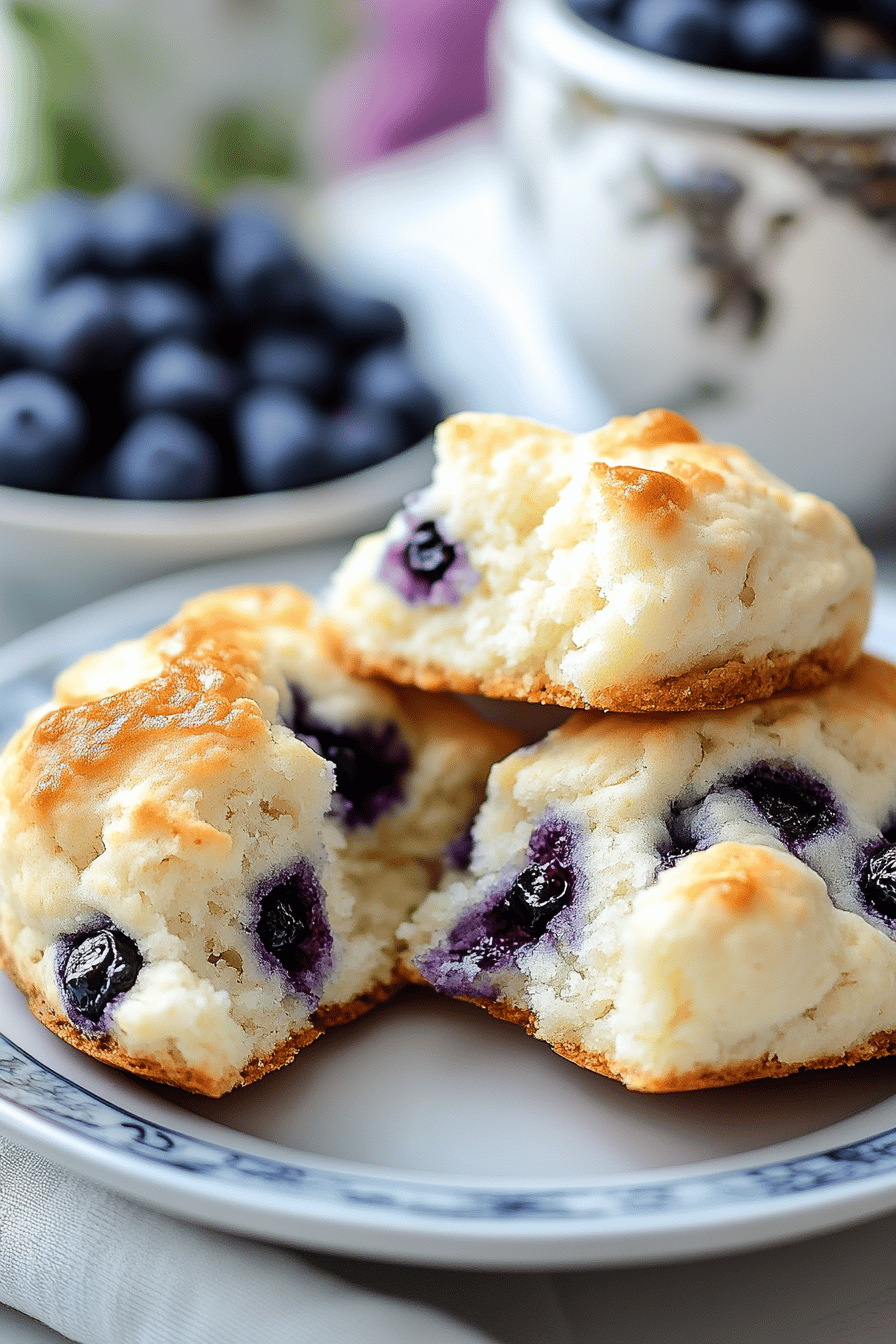 Blueberry Scones Recipe Final Dish Presentation
