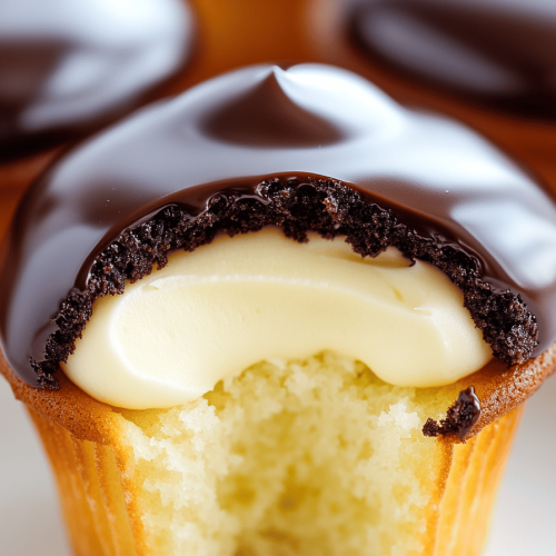 Boston Cream Cupcakes