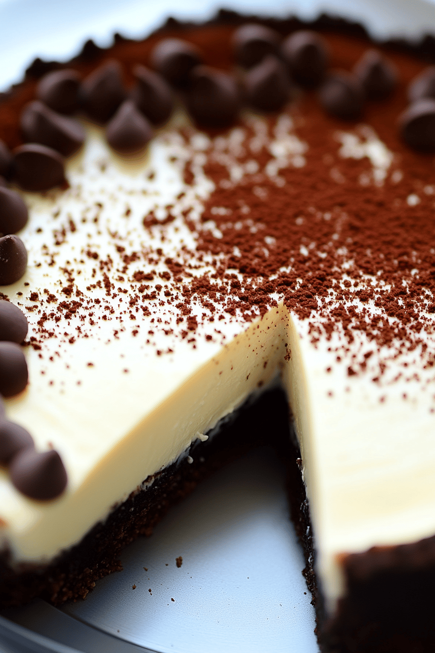 Brownie Bottom Cheesecake Final Dish Presentation
