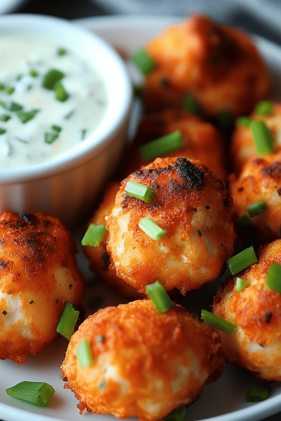 Buffalo Chicken Bites Final Dish Presentation