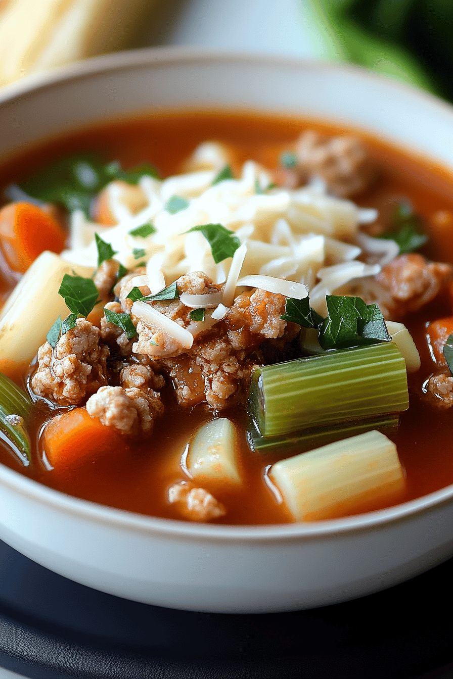 Cabbage Roll Soup ingredients