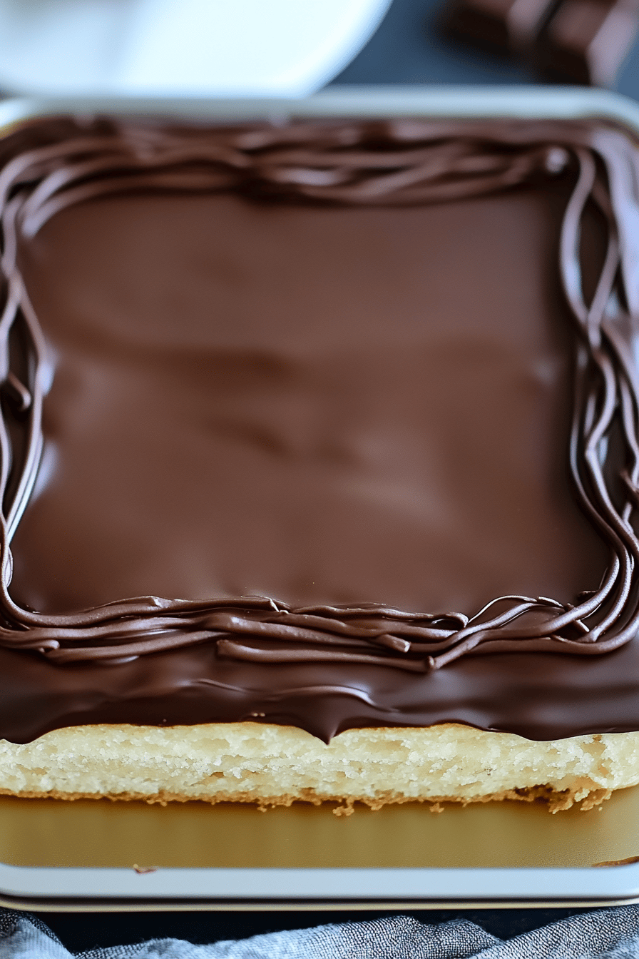 Chocolate Eclair Cake Final Dish Presentation