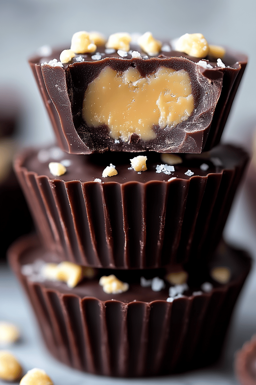 Chocolate Peanut Butter Crunch Cups ingredients