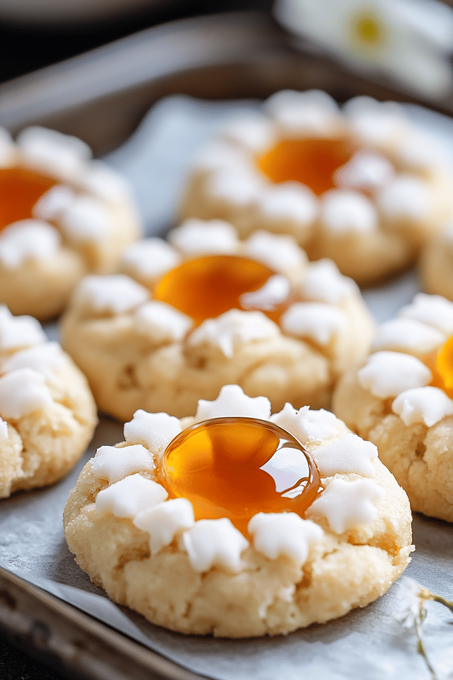Coconut Thumbprint Cookies Final Dish Presentation