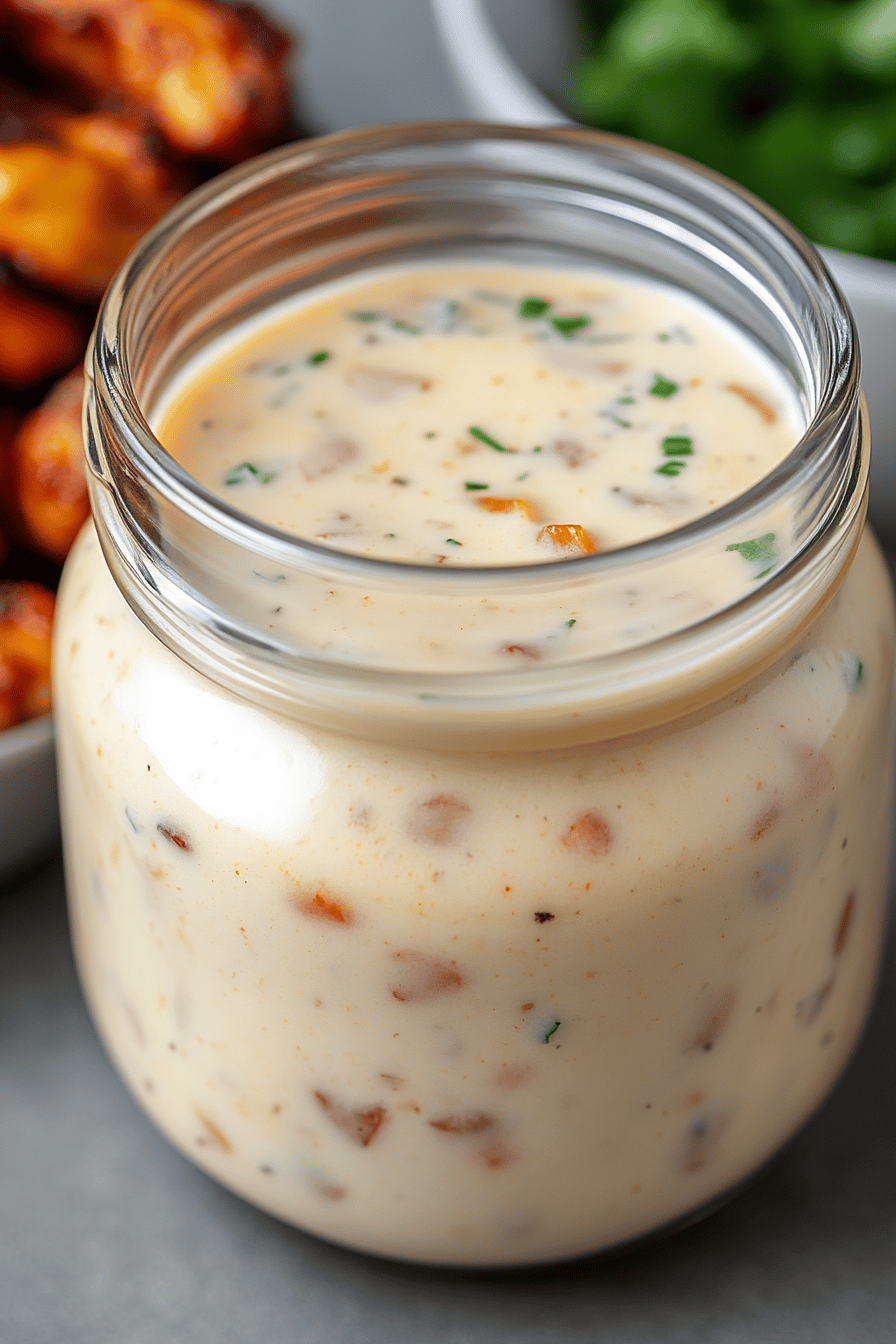 Copycat Wingstop Ranch Recipe Final Dish Presentation