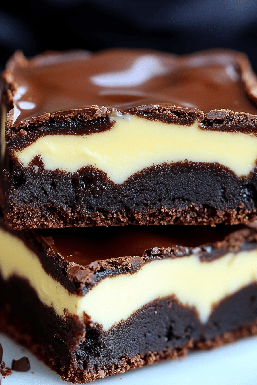 Cream Cheese Brownies Recipe Final Dish Presentation