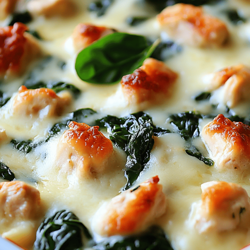Creamy Chicken Spinach Casserole