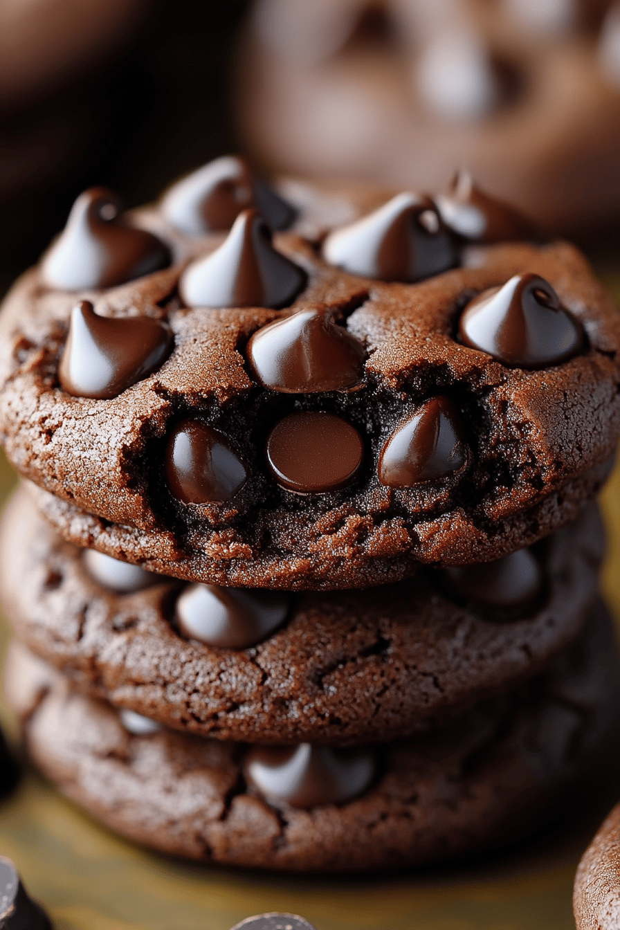 Double Chocolate Chip Cookies Recipe ingredients