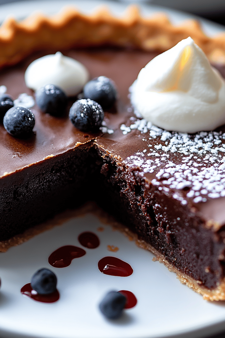 Fudgy Brownie Pie Tips Final Dish Presentation