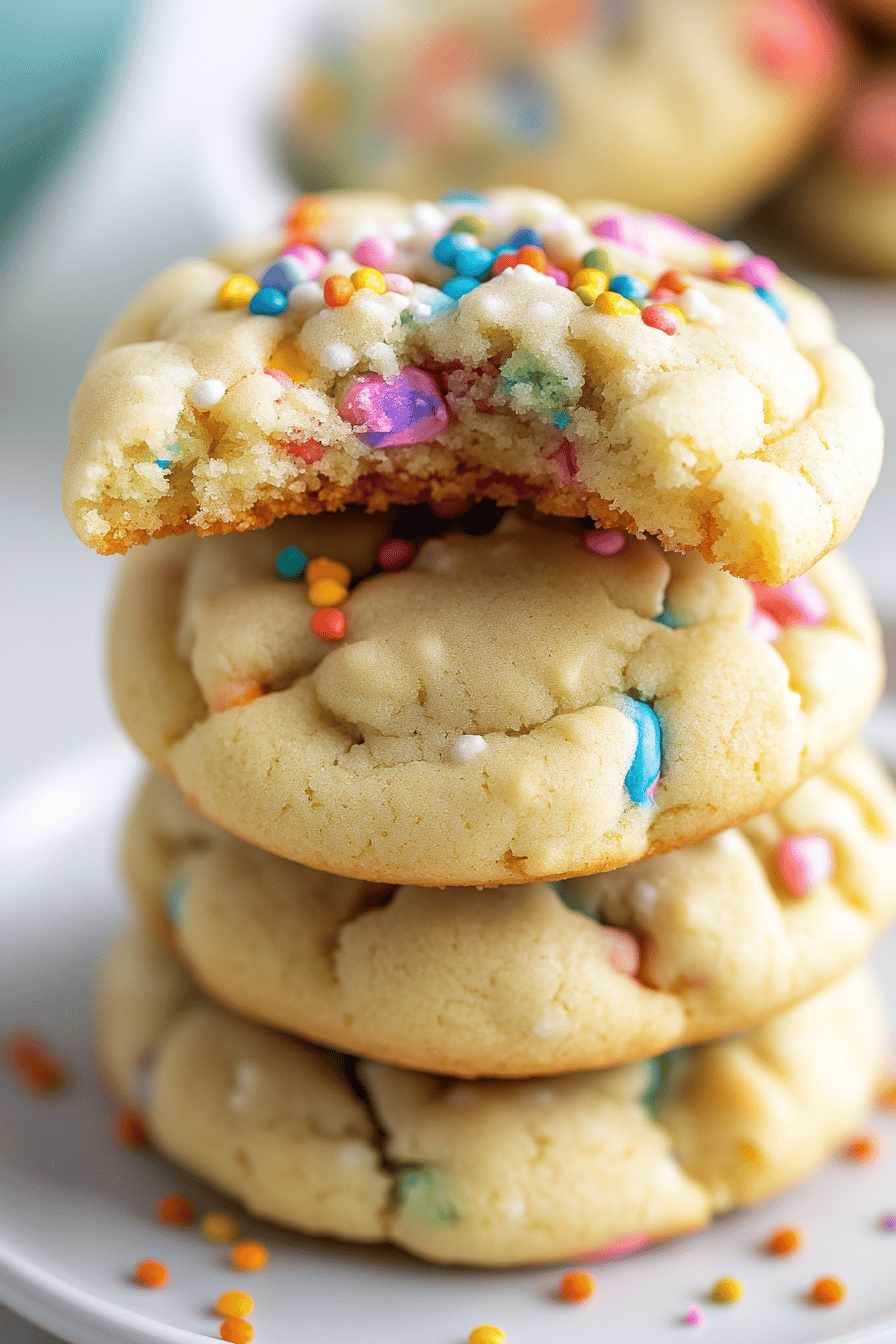 Funfetti Cake Mix Cookies ingredients