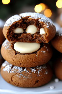 Gingerbread Cheesecake Cookies