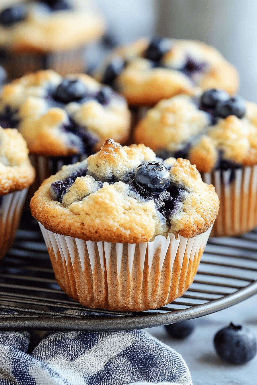 Gluten-Free Blueberry Muffins Final Dish Presentation