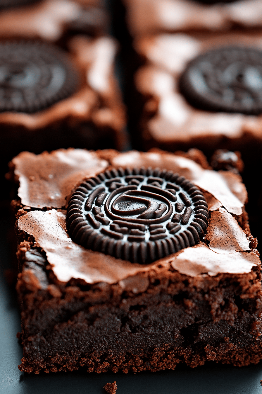 Gluten-Free Oreo Brownies Final Dish Presentation