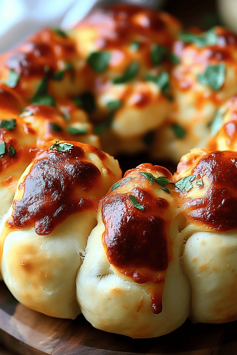 Gluten-Free Pizza Monkey Bread Final Dish Presentation