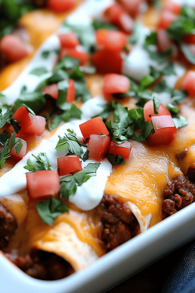 Ground Beef Enchiladas