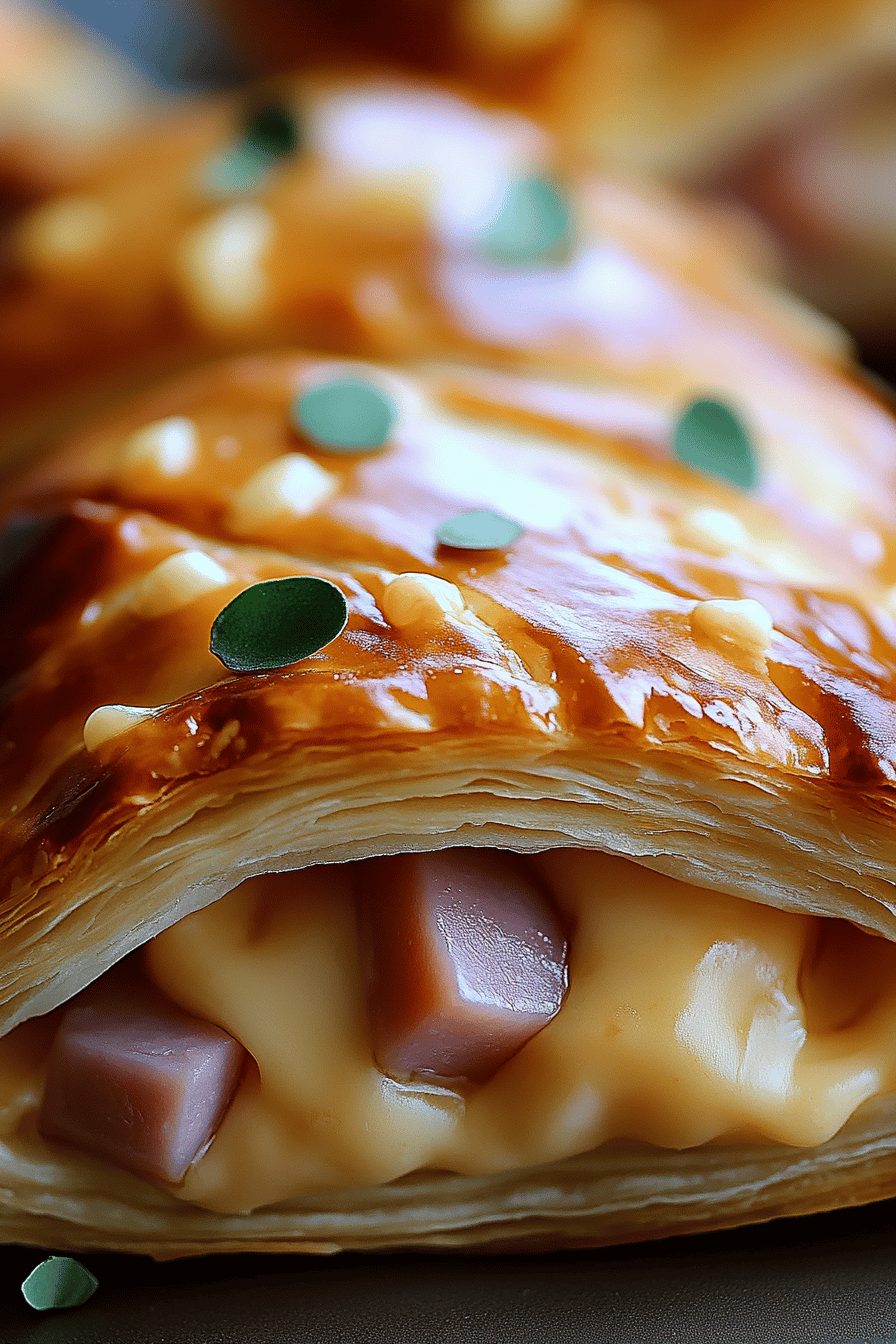 Ham and Cheese Puff Pastry ingredients
