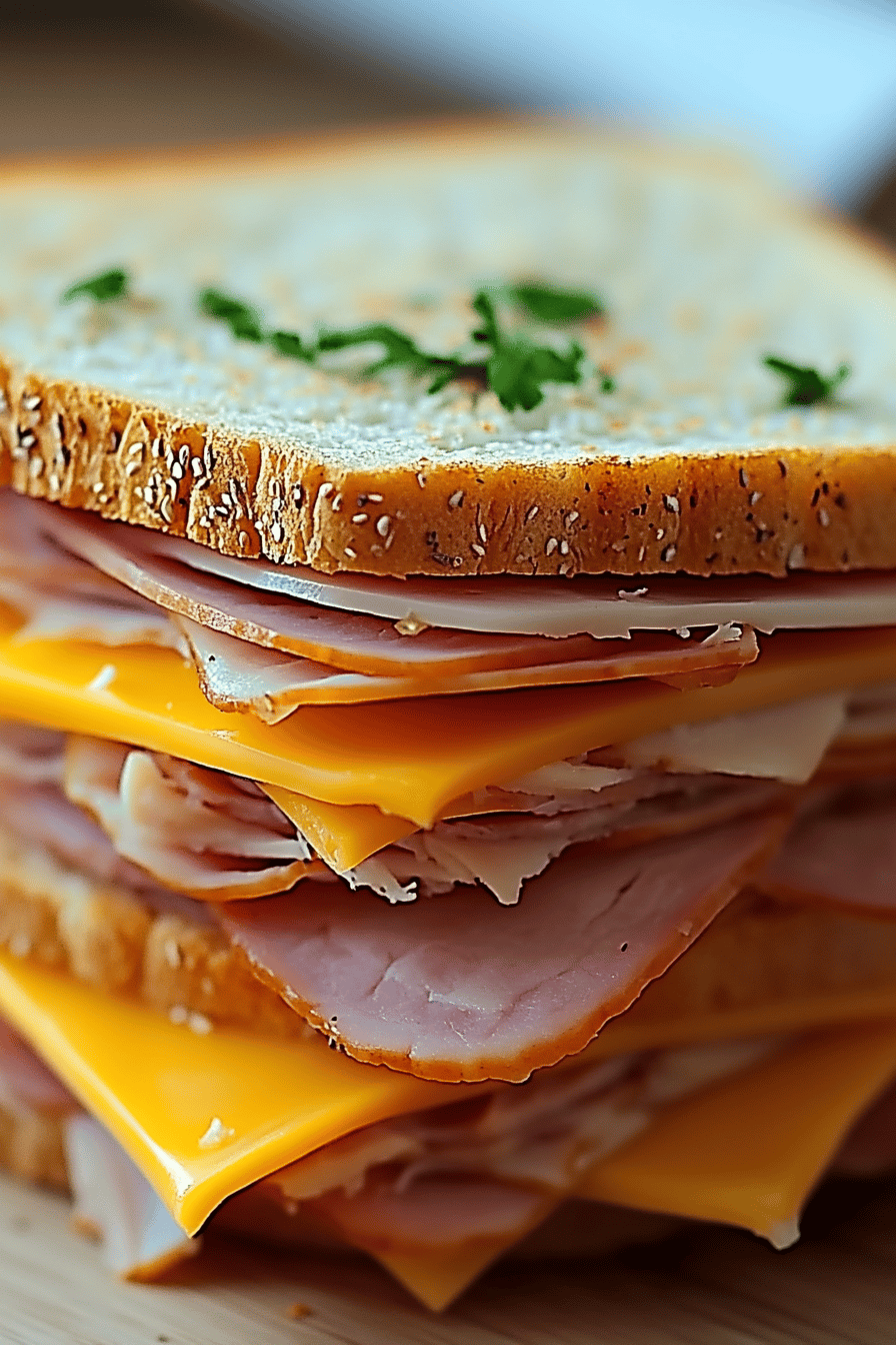 Ham and Cheese Sandwich Recipes Final Dish Presentation