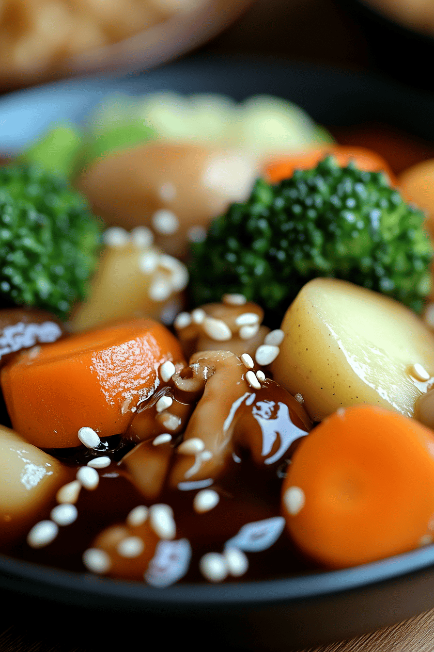Hibachi Vegetables Final Dish Presentation