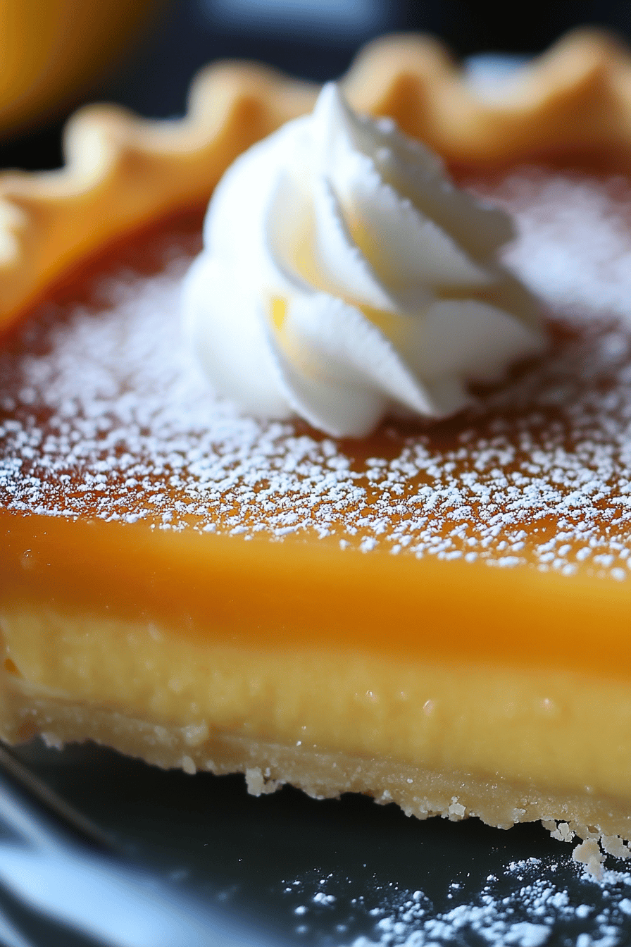 Lemon Chess Pie Recipe Final Dish Presentation