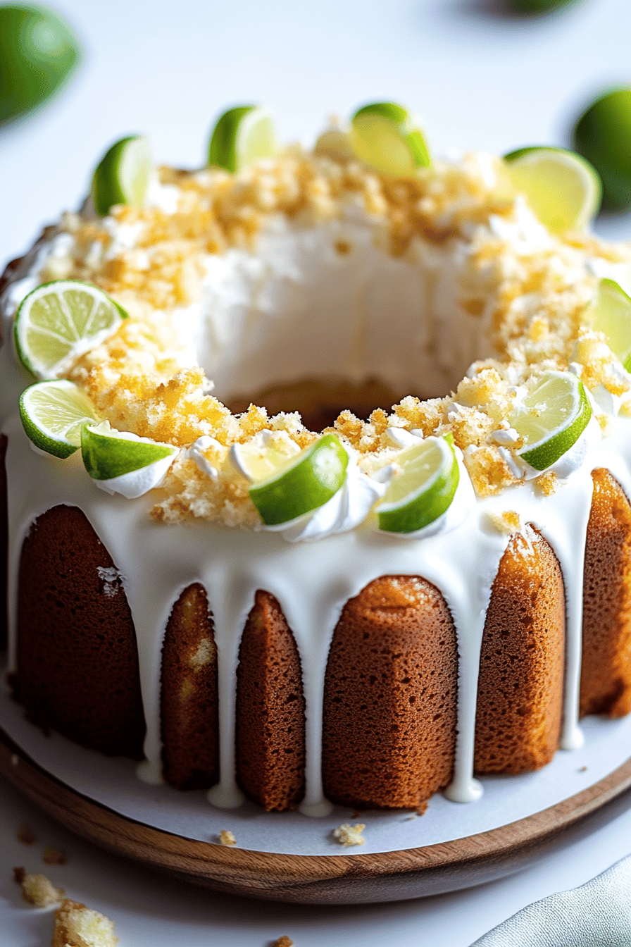 Lime Cake Recipe Final Dish Presentation