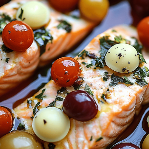 Mediterranean Salmon Bake