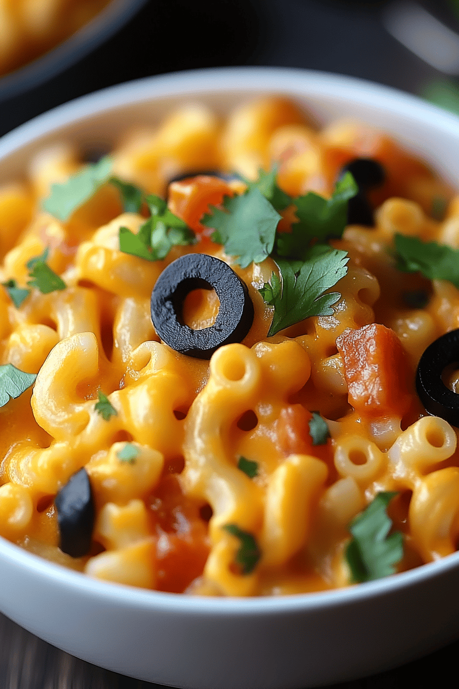 Mexican Mac and Cheese Final Dish Presentation