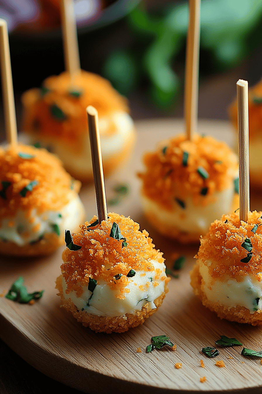 Mini Cheese Balls Recipe Final Dish Presentation