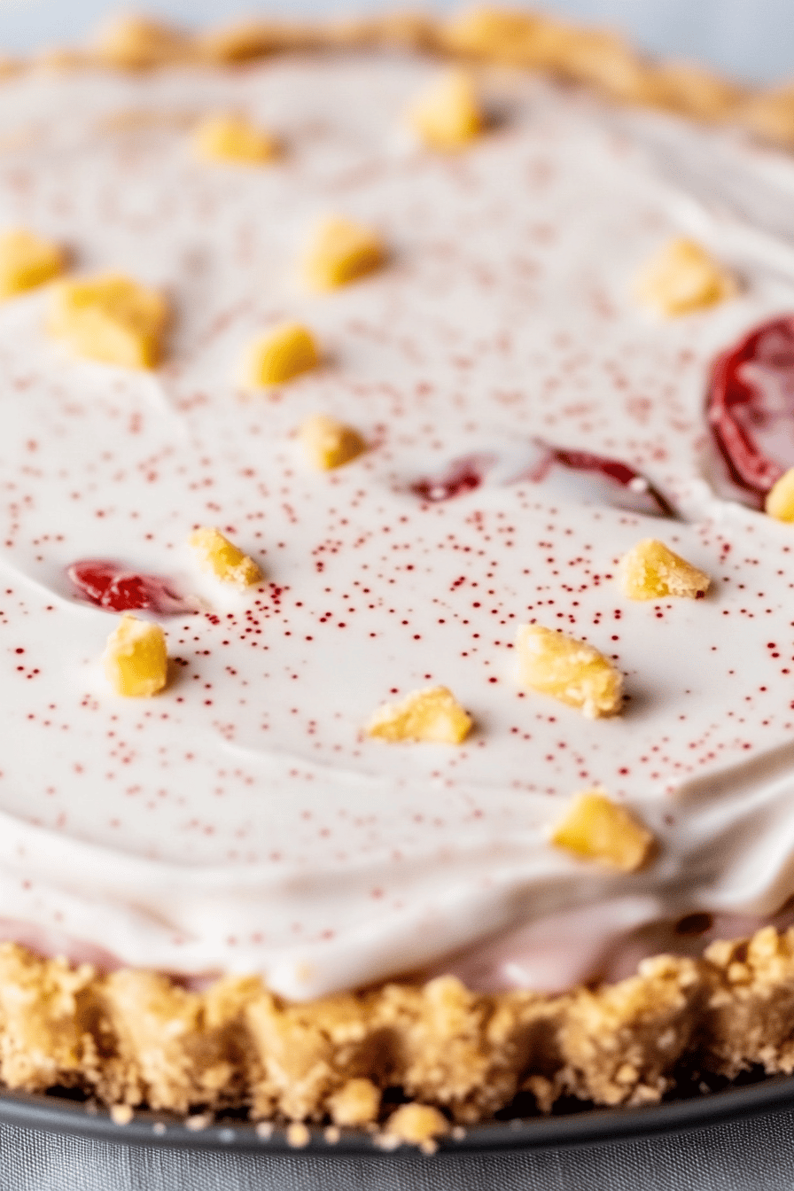 No-Bake Millionaire Pie Final Dish Presentation