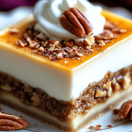 No-Bake Pecan Pie Lasagna