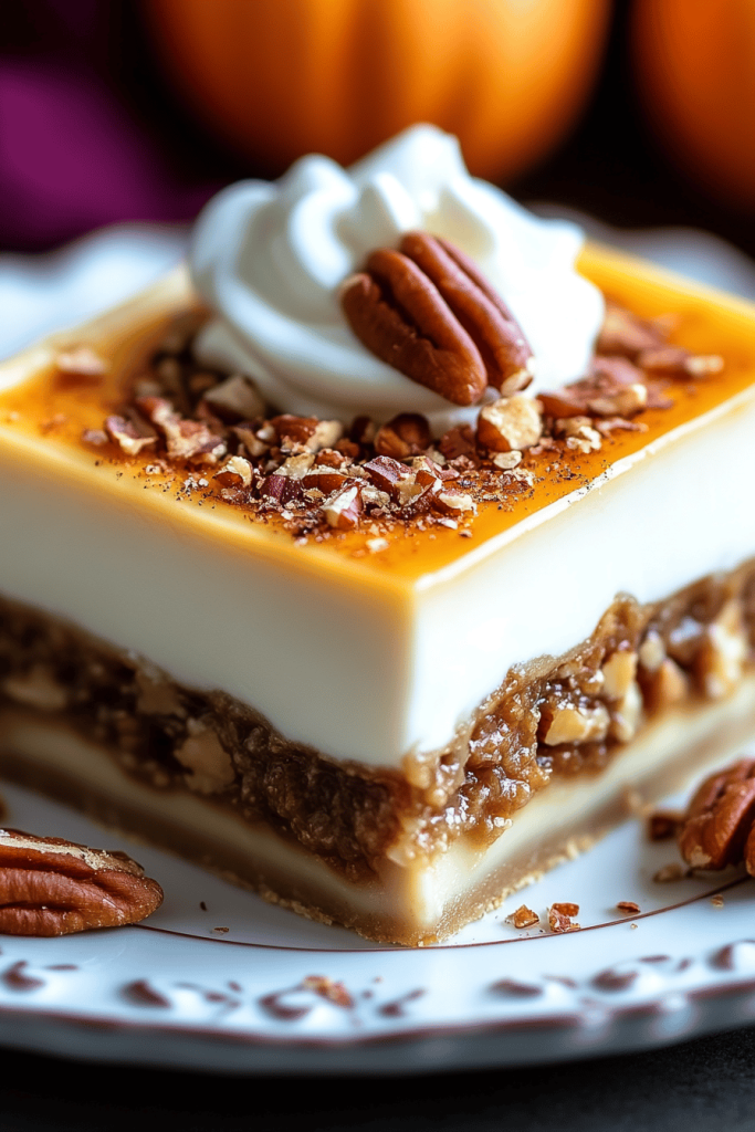 No-Bake Pecan Pie Lasagna