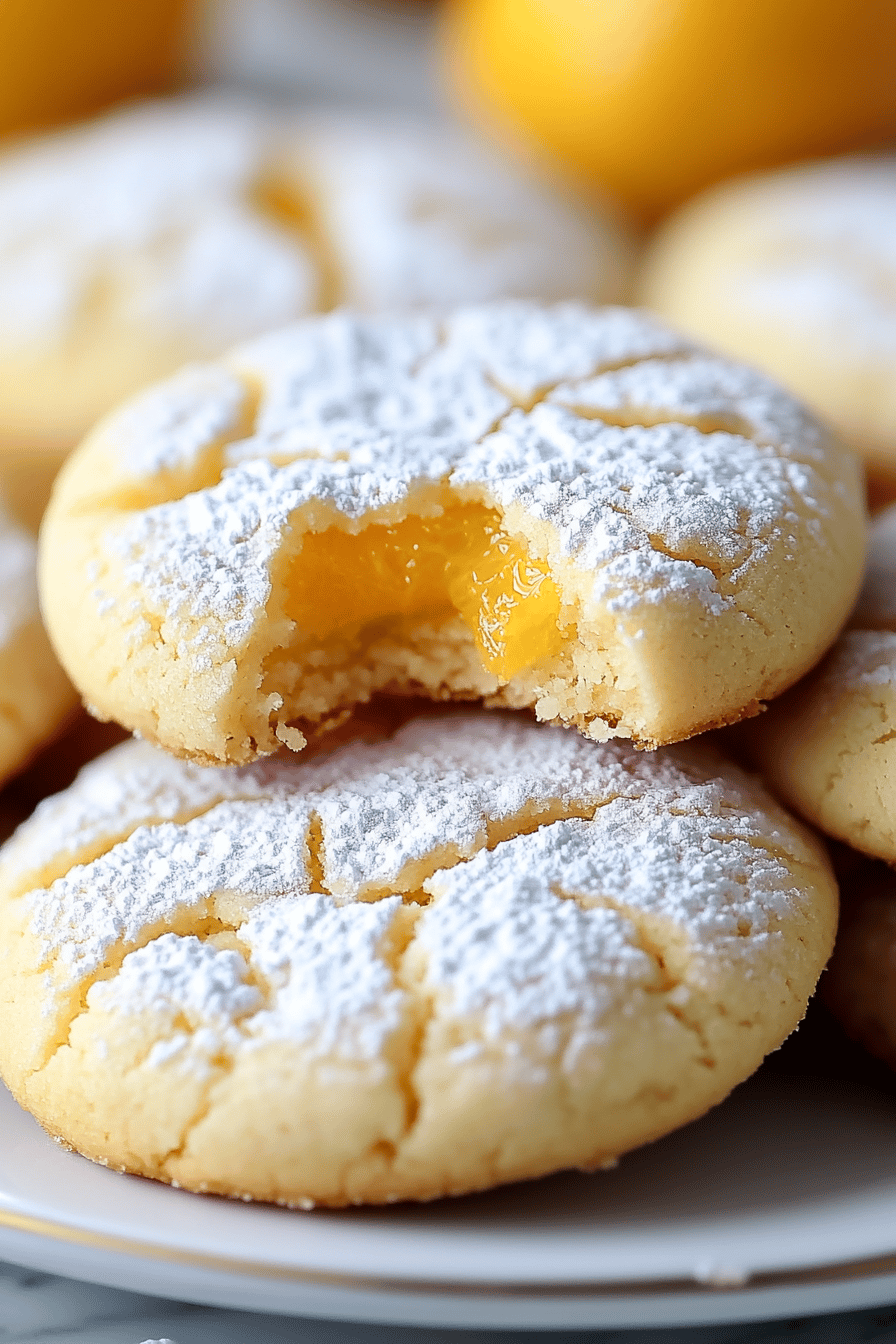 Orange Crinkle Cookies Final Dish Presentation