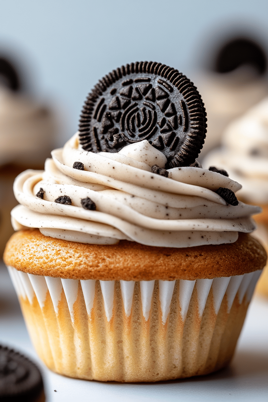 Oreo Cupcakes Recipe Final Dish Presentation