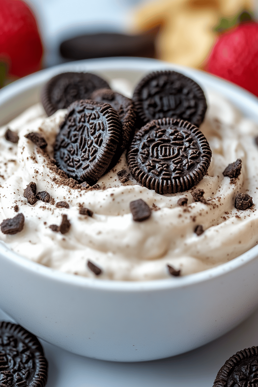 Oreo Dip Recipe Final Dish Presentation