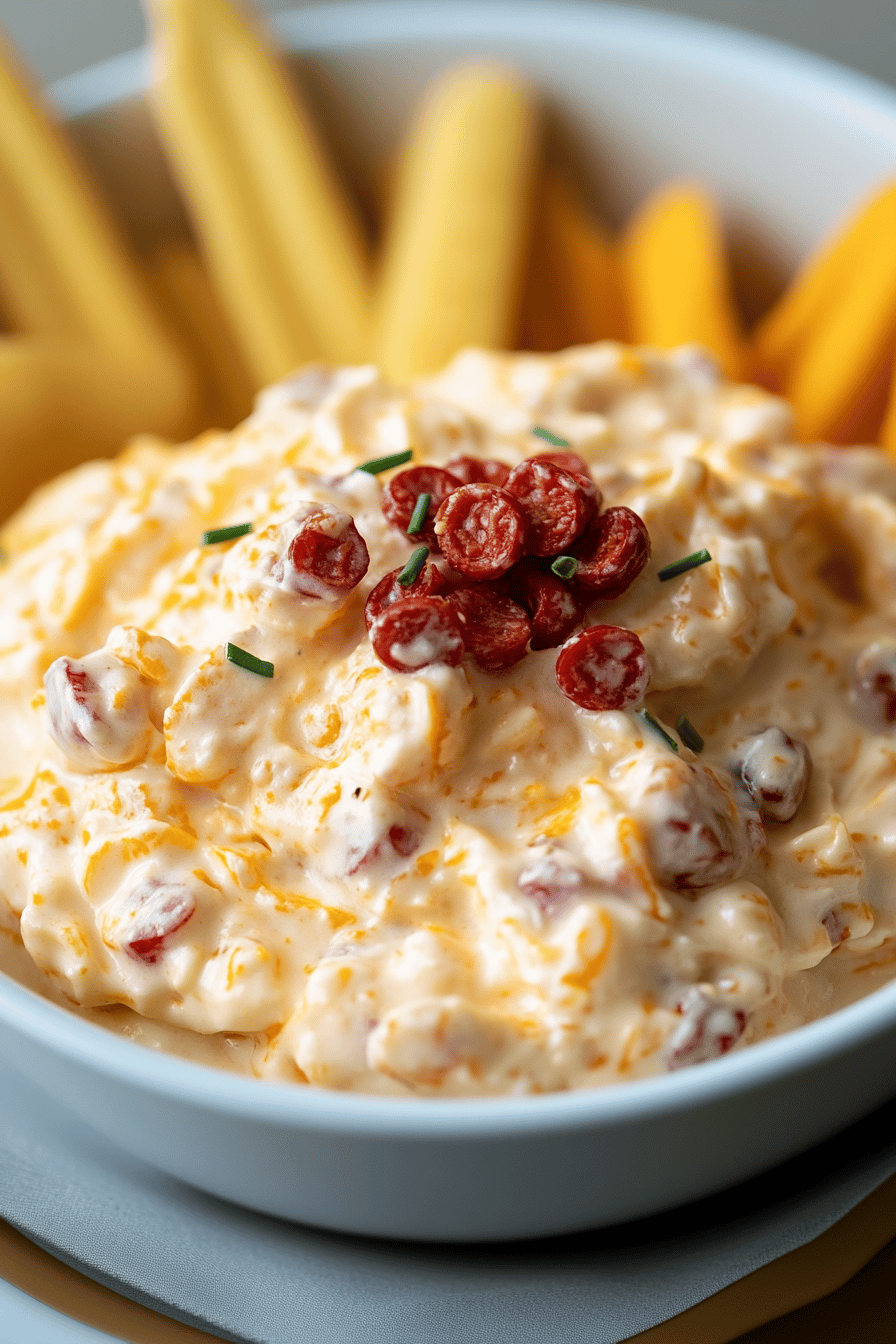 Paula Deen Pimento Cheese Final Dish Presentation