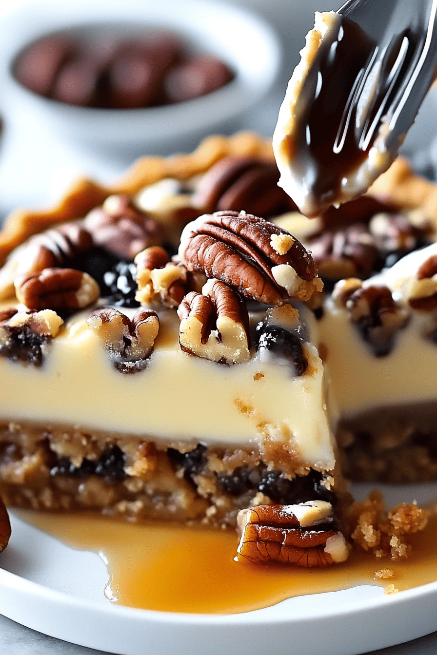 Pecan Pie Dump Cake Final Dish Presentation