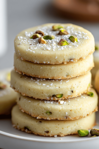 Pistachio Shortbread Cookies