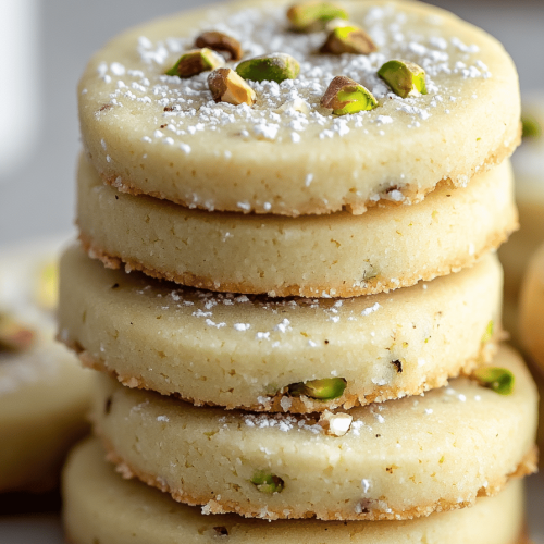 Pistachio Shortbread Cookies