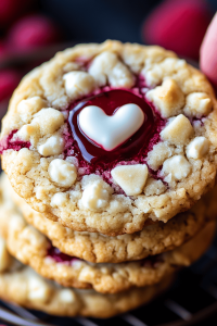 Raspberry Crumble Cookies