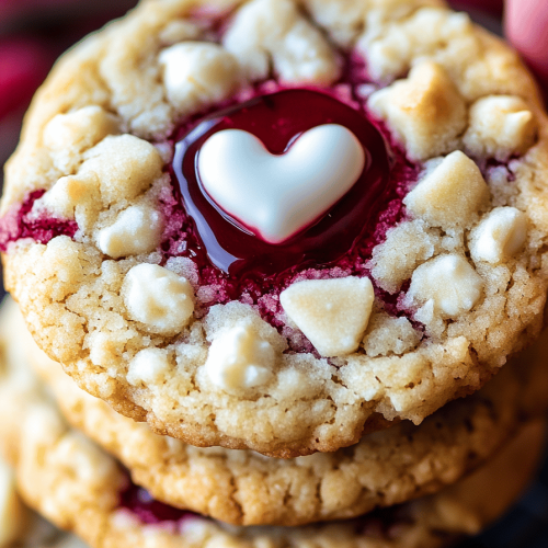 Raspberry Crumble Cookies