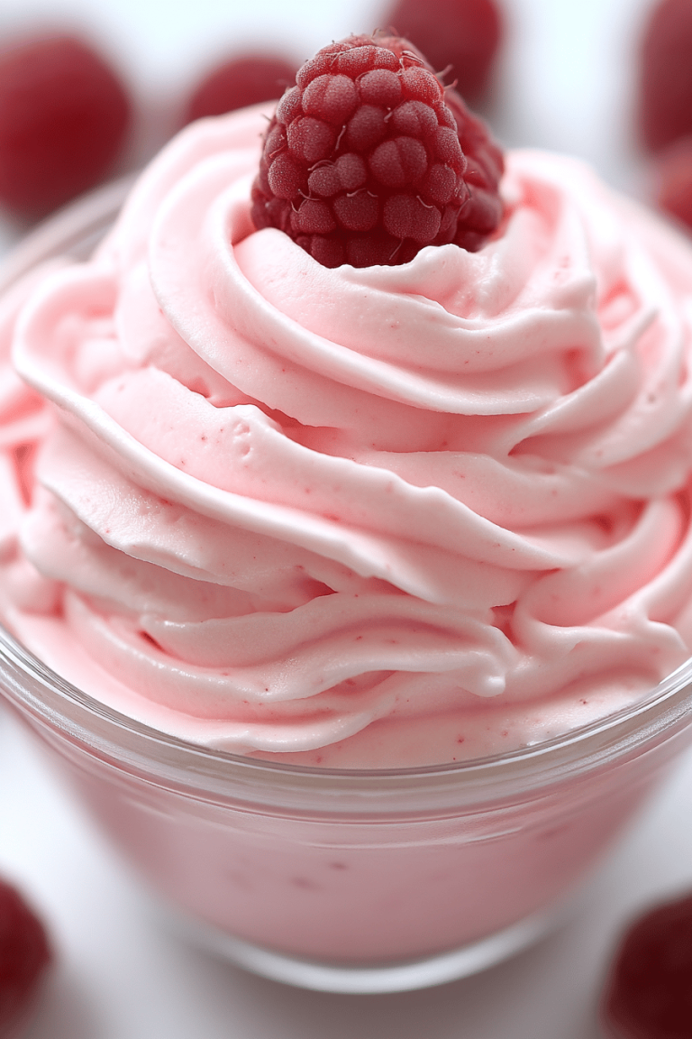 Raspberry Whipped Cream