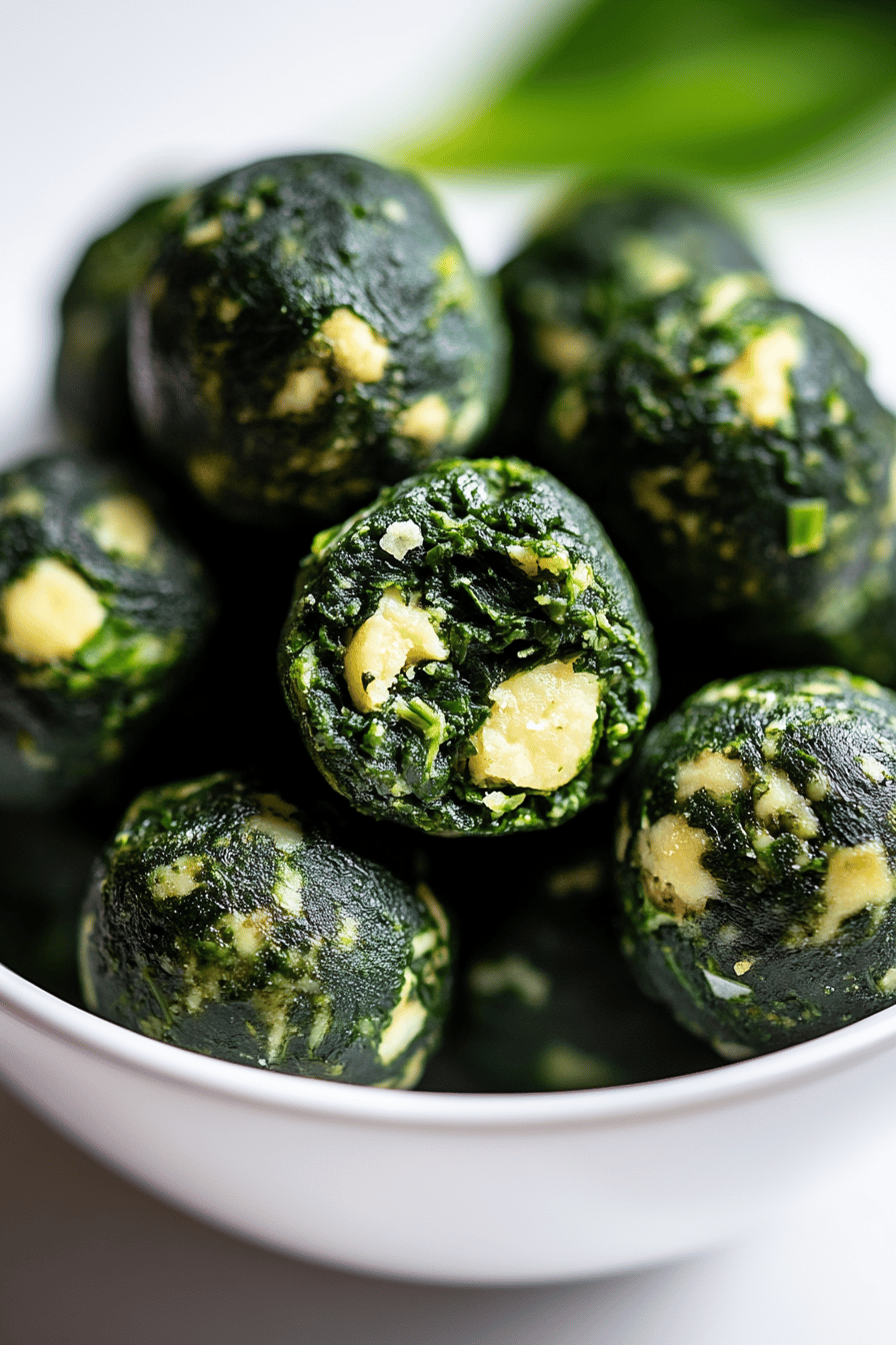 Spinach Balls Recipe Final Dish Presentation