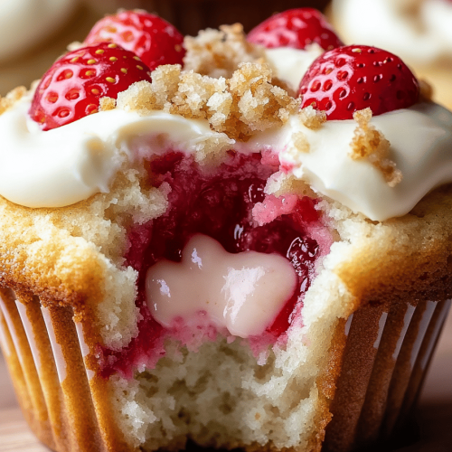 Strawberry Cream Cheese Muffins